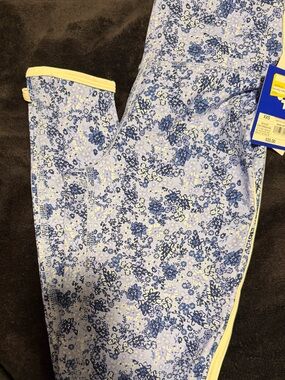 Joylab Blue and Yellow Floral Jeggings